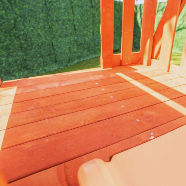 The Swing Company North Star Wooden Swing Set with Slide and LED Light up Swing Seats - Image 2