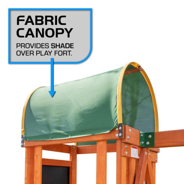 The Swing Company North Star Wooden Swing Set with Slide and LED Light up Swing Seats - Image 7